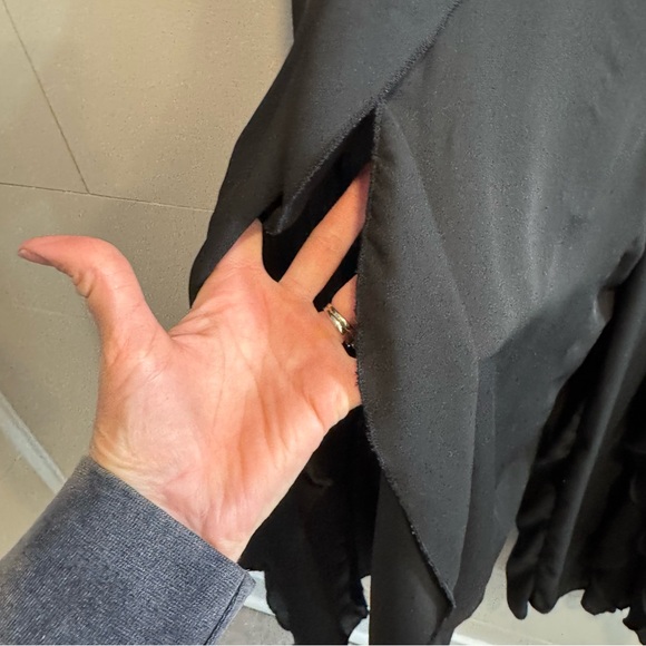 White Closet Black Wide Leg Split Leg Pants - XS - Picture 9 of 10